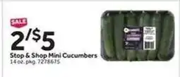 Stop&Shop Stop & Shop Mini Cucumbers offer