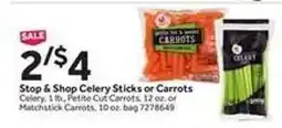 Stop&Shop Stop & Shop Celery Sticks or Carrots offer