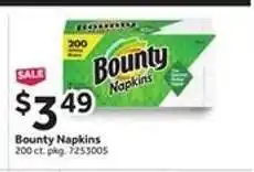 Stop&Shop Bounty Napkins offer