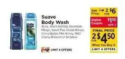 ShopRite Suave Body Wash offer