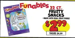 Ollie's Funables FRUIT SNACKS offer