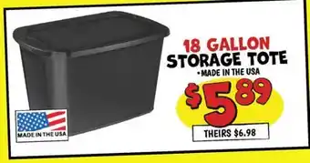 Ollie's STORAGE TOTE offer