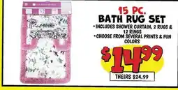 Ollie's BATH RUG SET offer