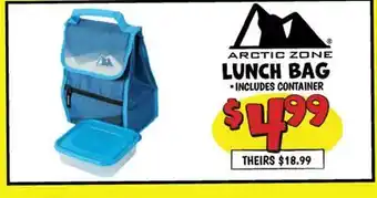 Ollie's ARCTIC ZONE LUNCH BAG-INCLUDES offer