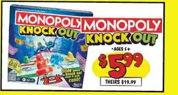 Ollie's MONOPOLY KNOCK OUT offer