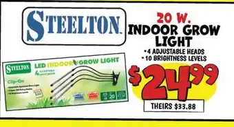 Ollie's STEELTON INDOOR GROW LIGHT offer