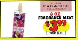 Ollie's LOST IN PARADISE SOFIA VERGARA FRAGRANCE MIST offer