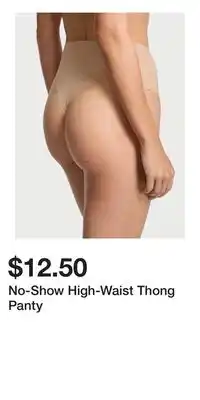 Victoria's Secret No-Show High-Waist Thong Panty offer
