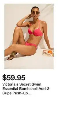 Victoria's Secret Victoria's Secret Swim Essential Bombshell Add-2-Cups Push-Up Bikini Top offer