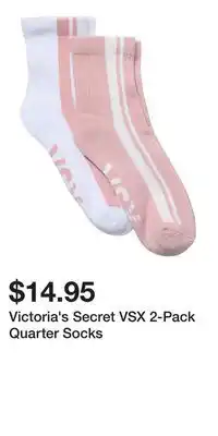 Victoria's Secret Victoria's Secret VSX 2-Pack Quarter Socks offer