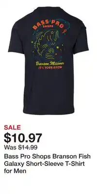Cabela's Bass Pro Shops Branson Fish Galaxy Short-Sleeve T-Shirt for Men offer