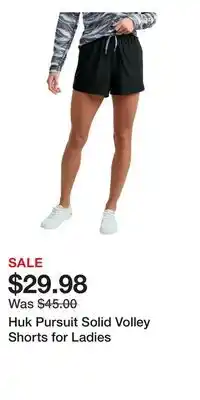 Cabela's Huk Pursuit Solid Volley Shorts for Ladies offer