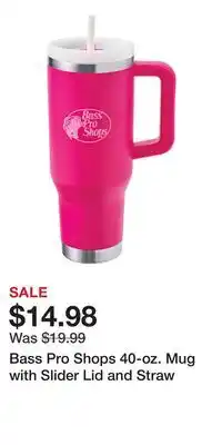 Cabela's Bass Pro Shops 40-oz. Mug with Slider Lid and Straw offer