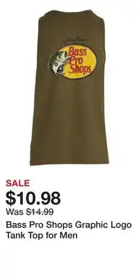 Cabela's Bass Pro Shops Graphic Logo Tank Top for Men offer