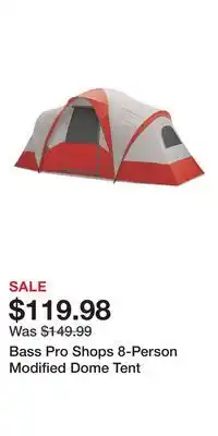 Cabela's Bass Pro Shops 8-Person Modified Dome Tent offer