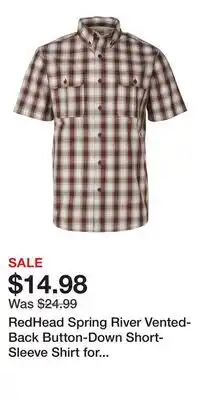 Cabela's RedHead Spring River Vented-Back Button-Down Short-Sleeve Shirt for Men offer