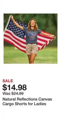 Cabela's Natural Reflections Canvas Cargo Shorts for Ladies offer
