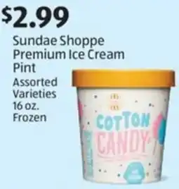 Aldi Sundae shoppe premium ice cream pint offer