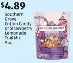 Aldi Southern grove cotton candy or strawberry lemonade trail mix offer