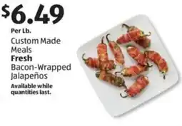 Aldi Fresh bacon wrapped jalapeños offer