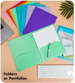 Dollar Tree Folders or Portfolios offer