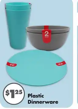 Dollar Tree Plastic Dinnerware offer