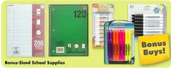 Dollar Tree Bonus-Sized School Supplies offer
