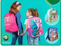 Dollar Tree Backpacks offer