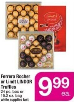 ACME Ferrero Rocher Or Lindt Lindor Truffles offer