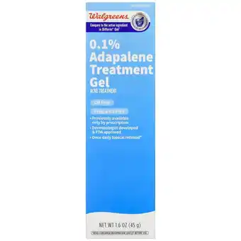 Walgreens 0.1% Adapalene Treatment Gel Fragrance Free offer