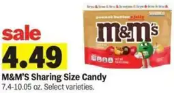 Meijer M&M'S Sharing Size Candy offer