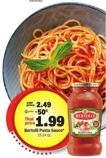 Meijer Bertolli Pasta Sauce offer