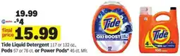 Meijer Tide Liquid Detergent., Pods or Power Pod offer