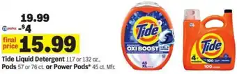 Meijer Tide Liquid Detergent., Pods or Power Pod offer