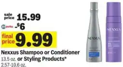Meijer Nexxus Shampoo or Conditioner or Styling Products offer