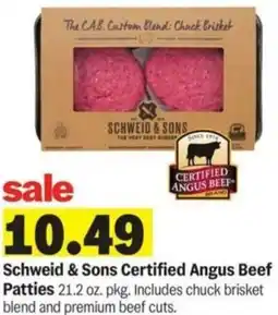 Meijer Schweid & Sons Certified Angus Beef Patties offer
