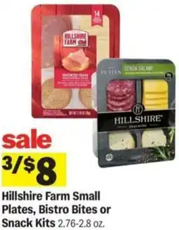 Meijer Hillshire Farm Small Plates, Bistro Bites or Snack Kits offer