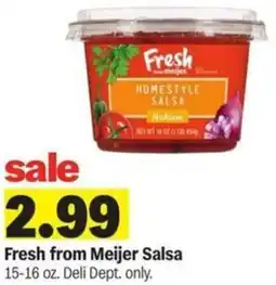 Meijer Fresh from Meijer Salsa offer
