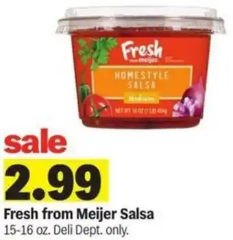 Meijer Fresh from Meijer Salsa offer