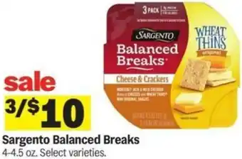Meijer Sargento Balanced Breaks offer
