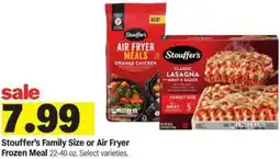 Meijer Stouffer's Family Size or Air Fryer Frozen Meal offer