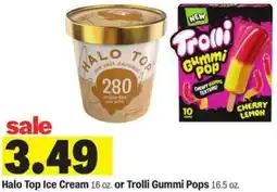 Meijer Halo Top Ice Cream or Trolli Gummi Pops offer