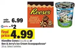 Meijer Klondike Cones or Ben & Jerry's Ice Cream Scoopapalooza offer
