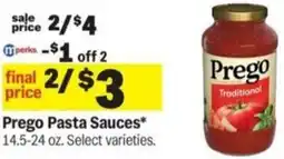 Meijer Prego Pasta Sauces offer