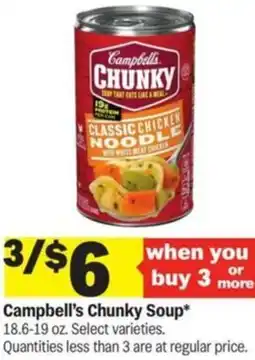 Meijer Campbell's Chunky Soup offer