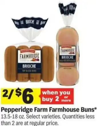 Meijer Pepperidge Farm Farmhouse Buns offer