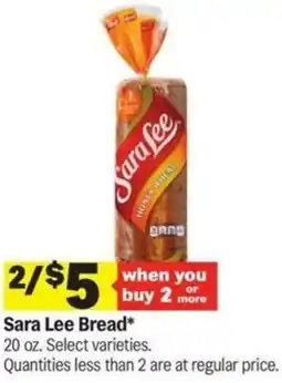 Meijer Sara Lee Bread offer