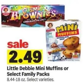 Meijer Little Debbie Mini Muffins or Select Family Packs offer