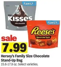 Meijer Hersey's Family Size Chocolate Stand-Up Bag offer