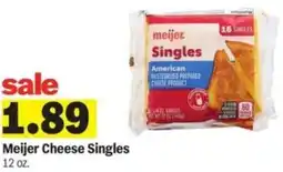 Meijer Meijer Cheese Singles offer